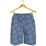 Rose Denim Jeans Pattern Print Men's Shorts