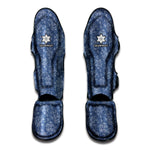 Rose Denim Jeans Pattern Print Muay Thai Shin Guard