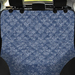 Rose Denim Jeans Pattern Print Pet Car Back Seat Cover