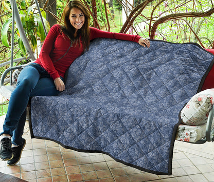 Rose Denim Jeans Pattern Print Quilt
