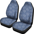 Rose Denim Jeans Pattern Print Universal Fit Car Seat Covers