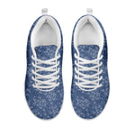 Rose Denim Jeans Pattern Print White Sneakers