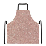 Rose Gold Glitter Artwork Print (NOT Real Glitter) Apron