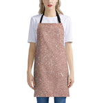 Rose Gold Glitter Artwork Print (NOT Real Glitter) Apron