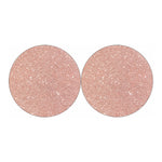 Rose Gold Glitter Artwork Print (NOT Real Glitter) Car Coasters