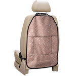 Rose Gold Glitter Artwork Print (NOT Real Glitter) Car Seat Organizers