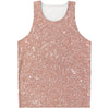 Rose Gold Glitter Artwork Print (NOT Real Glitter) Men's Tank Top