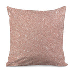 Rose Gold Glitter Artwork Print (NOT Real Glitter) Pillow Cover