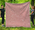 Rose Gold (NOT Real) Glitter Print Quilt