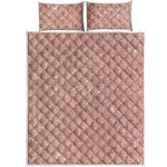 Rose Gold Glitter Artwork Print (NOT Real Glitter) Quilt Bed Set