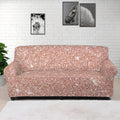 Rose Gold (NOT Real) Glitter Print Sofa Cover