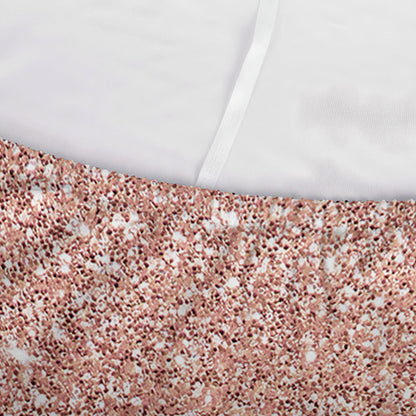 Rose Gold Glitter Artwork Print (NOT Real Glitter) Sofa Cover