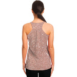 Rose Gold Glitter Artwork Print (NOT Real Glitter) Women's Racerback Tank Top