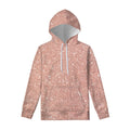 Rose Gold (NOT Real) Glitter Print Pullover Hoodie