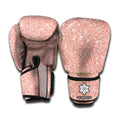 Rose Gold (NOT Real) Glitter Print Boxing Gloves