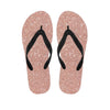 Rose Gold Glitter Texture Print Flip Flops