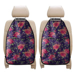 Rose Pansy Floral Flower Pattern Print Car Seat Organizers