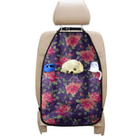 Rose Pansy Floral Flower Pattern Print Car Seat Organizers