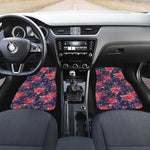 Rose Pansy Floral Flower Pattern Print Front Car Floor Mats