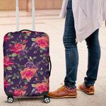 Rose Pansy Floral Flower Pattern Print Luggage Cover GearFrost