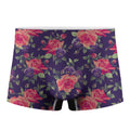 Rose Pansy Floral Flower Pattern Print Men's Boxer Briefs