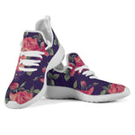 Rose Pansy Floral Flower Pattern Print Mesh Knit Shoes GearFrost