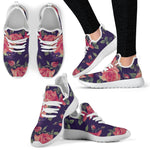 Rose Pansy Floral Flower Pattern Print Mesh Knit Shoes GearFrost
