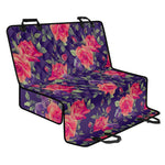 Rose Pansy Floral Flower Pattern Print Pet Car Back Seat Cover