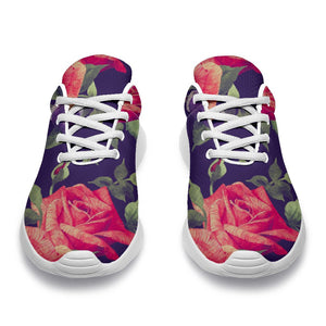 Rose Pansy Floral Flower Pattern Print Sport Shoes GearFrost