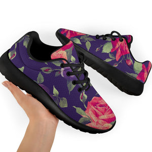 Rose Pansy Floral Flower Pattern Print Sport Shoes GearFrost