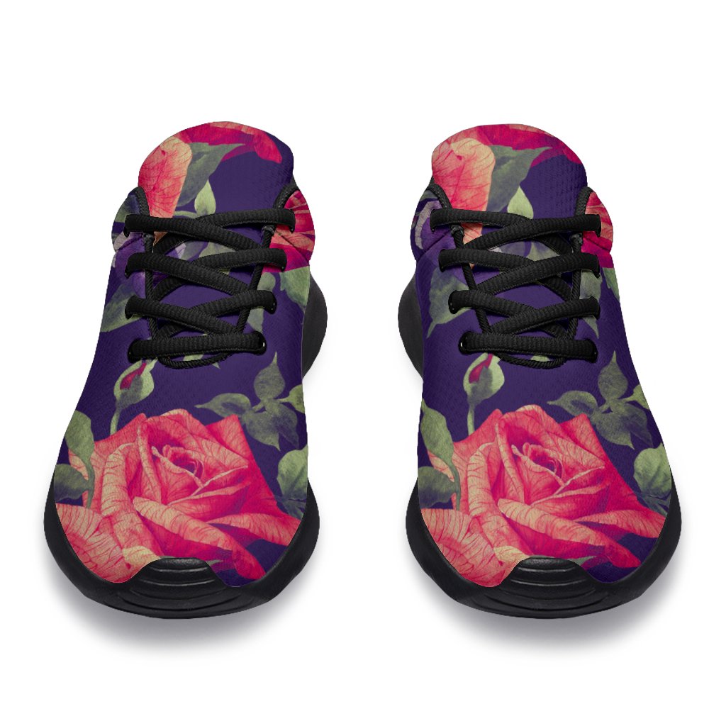 Rose Pansy Floral Flower Pattern Print Sport Shoes GearFrost