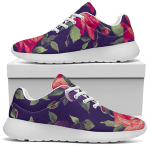 Rose Pansy Floral Flower Pattern Print Sport Shoes GearFrost