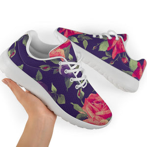 Rose Pansy Floral Flower Pattern Print Sport Shoes GearFrost