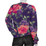 Rose Pansy Floral Flower Pattern Print Women's Crewneck Sweatshirt GearFrost