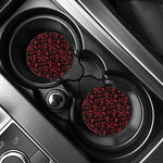 Rose Petals Pattern Print Car Coasters