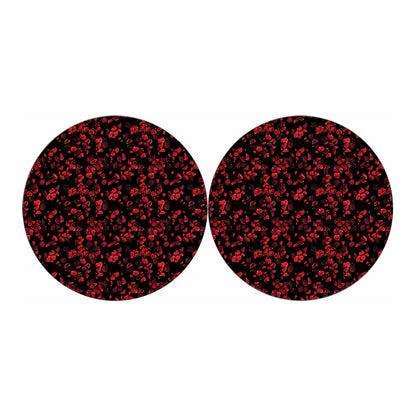 Rose Petals Pattern Print Car Coasters