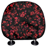 Rose Petals Pattern Print Car Headrest Covers