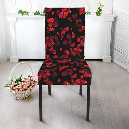 Rose Petals Pattern Print Dining Chair Slipcover