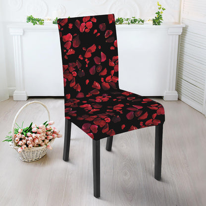 Rose Petals Pattern Print Dining Chair Slipcover