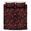 Rose Petals Pattern Print Duvet Cover Bedding Set