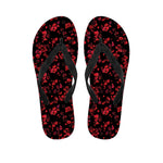 Rose Petals Pattern Print Flip Flops
