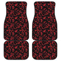 Rose Petals Pattern Print Front and Back Car Floor Mats
