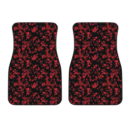 Rose Petals Pattern Print Front Car Floor Mats