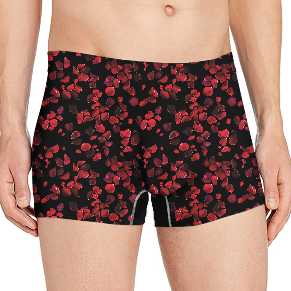 Rose Petals Pattern Print Men's Boxer Briefs