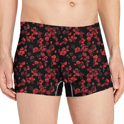 Rose Petals Pattern Print Men's Boxer Briefs