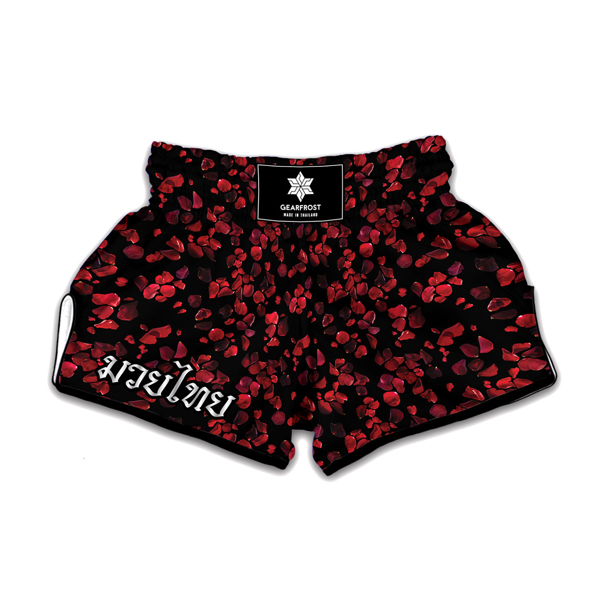 Rose Petals Pattern Print Muay Thai Boxing Shorts