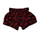 Rose Petals Pattern Print Muay Thai Boxing Shorts
