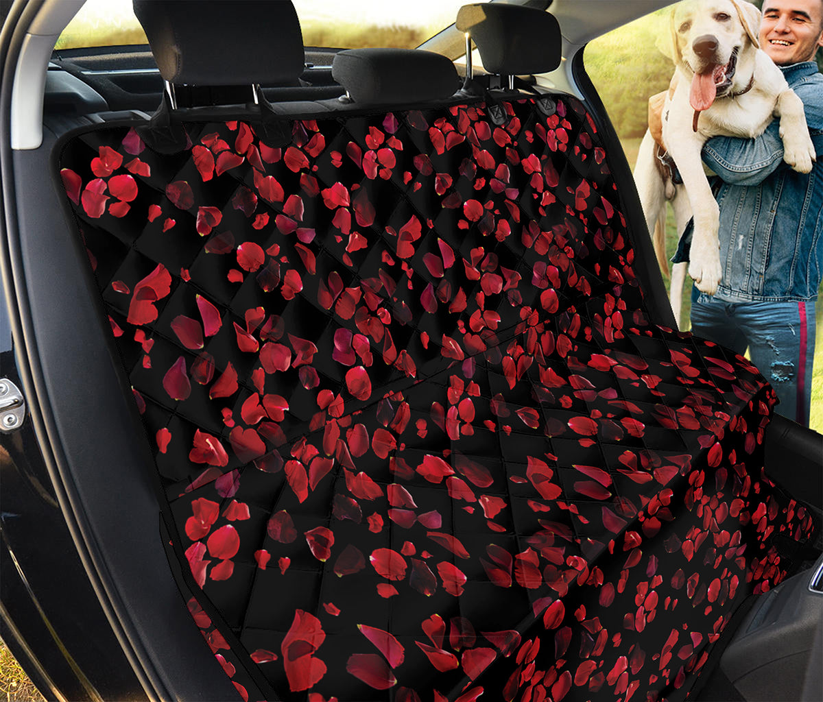 Rose Petals Pattern Print Pet Car Back Seat Cover