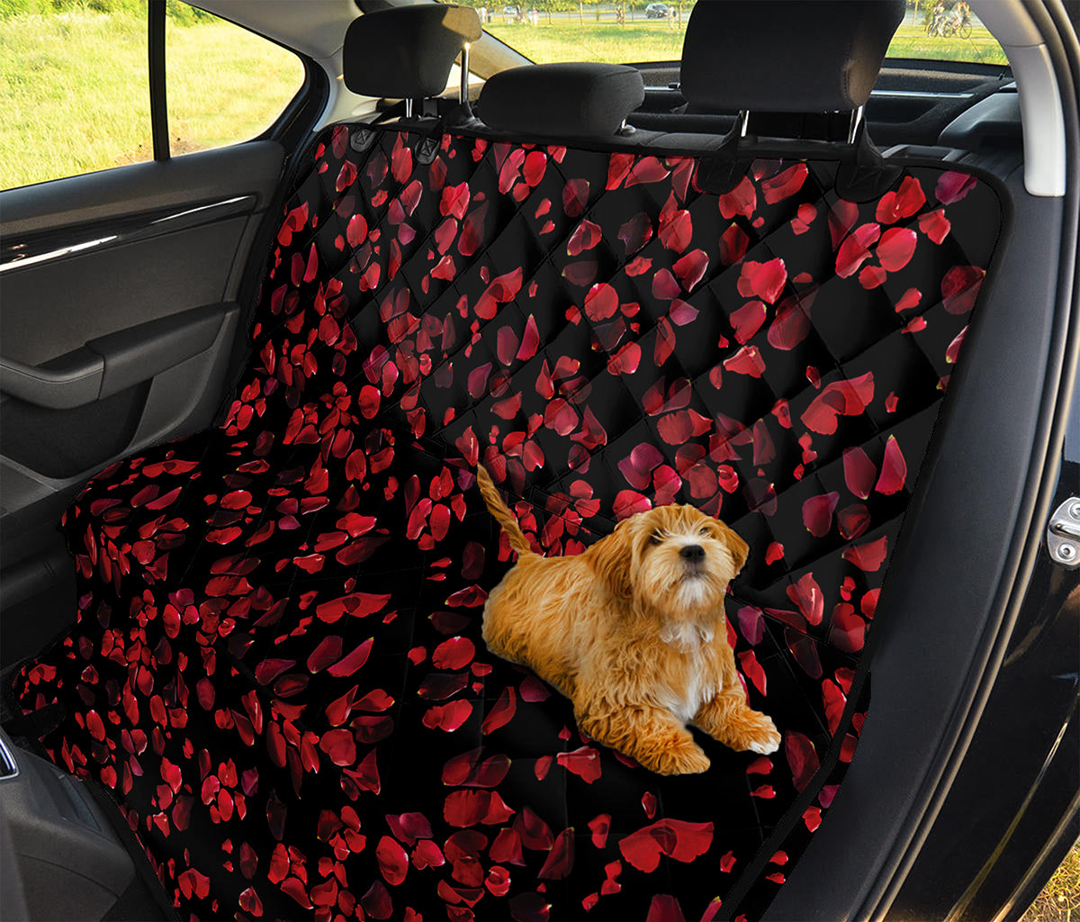Rose Petals Pattern Print Pet Car Back Seat Cover