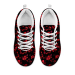 Rose Petals Pattern Print White Sneakers